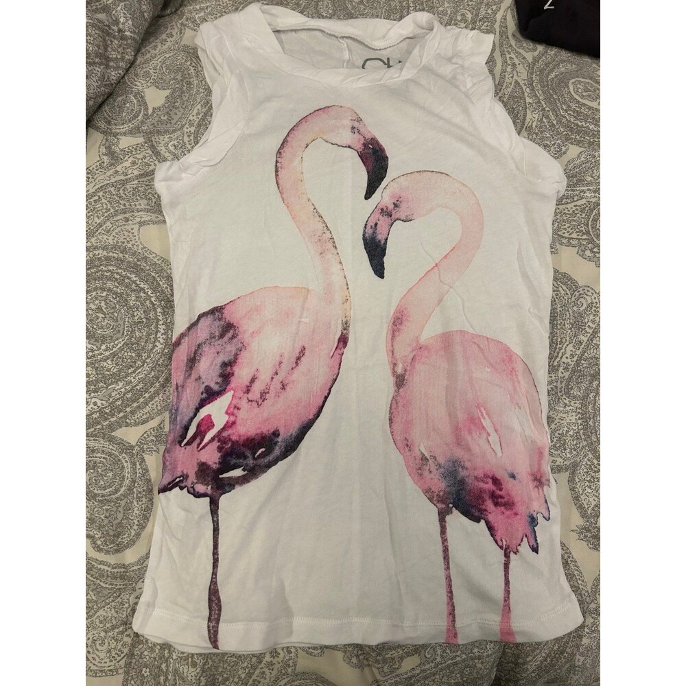 NWOT size 12 Chaser White Flamingo Top